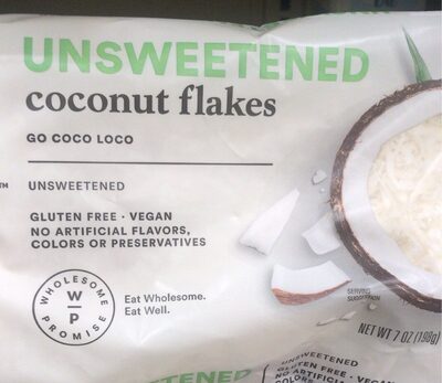 Organic, Unsweetened Coconut Flakes, Unsweetened