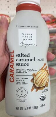 Organic, Salted Caramel Sauce, Salted Caramel