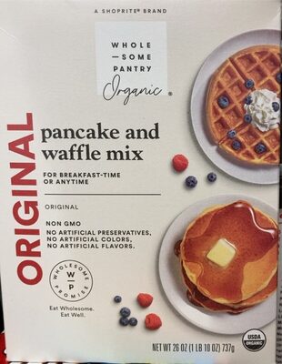 Organic, Original Pancake And Waffle Mix, Original