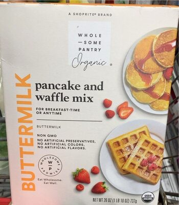 Organic, Buttermilk Pancake And Waffle Mix, Buttermilk