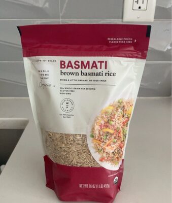 Organic, Brown Basmati Rice, Brown Basmati