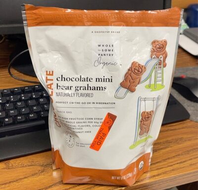 Organic, Chocolate Mini Bear Grahams, Chocolate