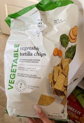 Organic, Vegetable Tortilla Chips, Vegetable