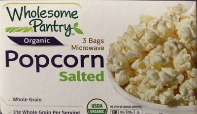 Organic, Salted Microwave Popcorn, Salted