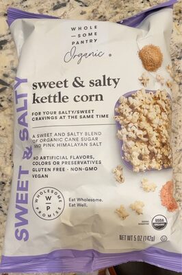 Organic, Sweet & Salty Kettle Corn, Sweet & Salty