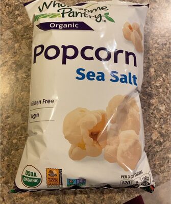 Organic, Sea Salt Popcorn, Sea Salt