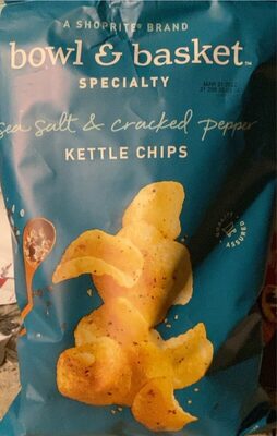 Specialty, Sea Salt & Cracked Pepper Kettle Chips, Sea Salt & Cracked Pepper