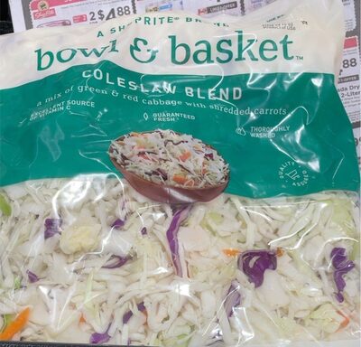 Coleslaw Blend A Mix Of Green & Red Cabbage With Shredded Carrots, Coleslaw Blend