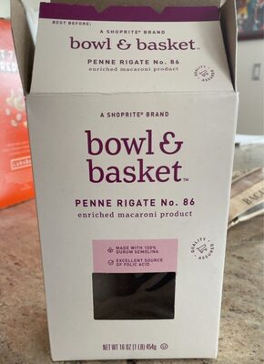 Enriched Macaroni Product, Penne Rigate No. 86