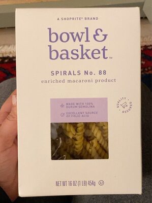 Enriched Macaroni Product, Spirals No. 88