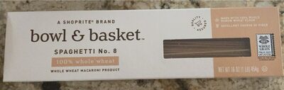 100% Whole Wheat Macaroni Product, Spaghetti No. 8