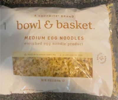 Enriched Egg Noodle Product, Medium Egg Noodles