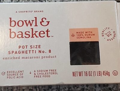 Enriched Macaroni Product Pot Size Spaghetti No. 8