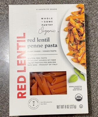 Organic, Red Lentil Pasta, Penne