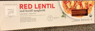 Organic, Red Lentil Pasta, Spaghetti