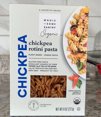 Organic, Chickpea Pasta, Rotini