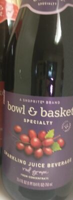 Specialty, Red Grape Sparkling Juice Beverage, Red Grape
