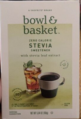 Stevia Zero Calorie Sweetener, Stevia