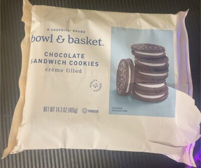 Chocolate Creme Filled Sandwich Cookies, Chocolate