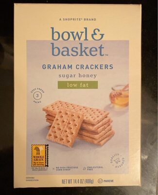 Sugar Honey Low Fat Graham Crackers, Sugar Honey
