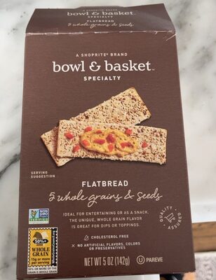 Specialty, 5 Whole Grains & Seeds Flatbread, 5 Whole Grains & Seeds
