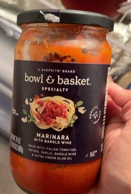 Marinara With Barolo Wine Made With Italian Tomatoes, Onions, Garlic, Barolo Wine & Extra Virgin Olive Oil, Marinara With Barolo Wine
