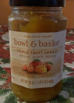 Apricot, Peach, Mango Triple Fruit Spread, Apricot, Peach, Mango