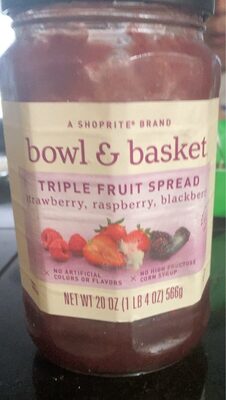 Strawberry, Raspberry, Blackberry Triple Fruit Spread, Strawberry, Raspberry, Blackberry
