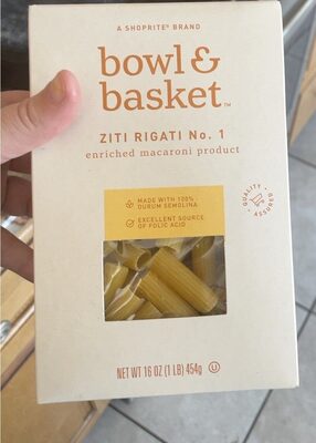 Enriched Macaroni Product, Ziti Rigati No. 1