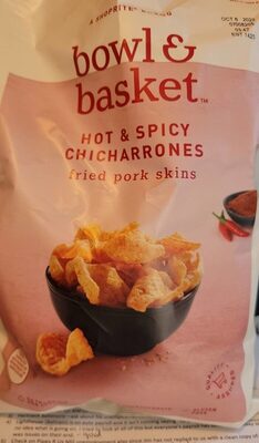 Hot & Spicy Chicharrones Fried Pork Skins, Hot & Spicy