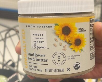 Organic, Unsalted Sunflower Seed Butter, Unsalted