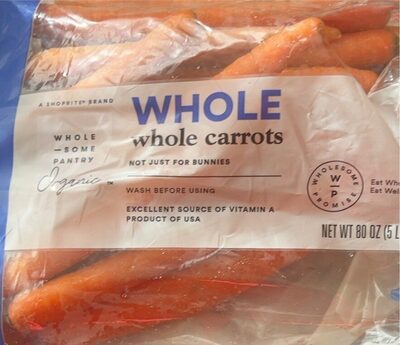 Organic, Whole Carrots