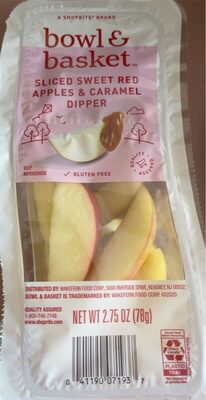 Sweet Red Sliced Apples & Caramel Dipper, Sweet Red