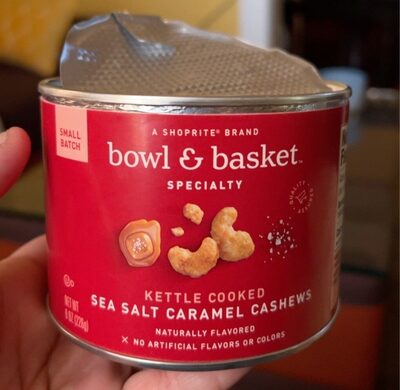 Specialty, Sea Salt Caramel Kettle Cooked Cashews, Sea Salt Caramel