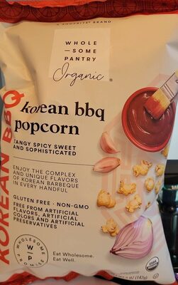 Organic, Korean BBQ Popcorn, Korean BBQ