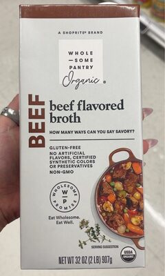 Organic, Beef Flavored Broth, Beef