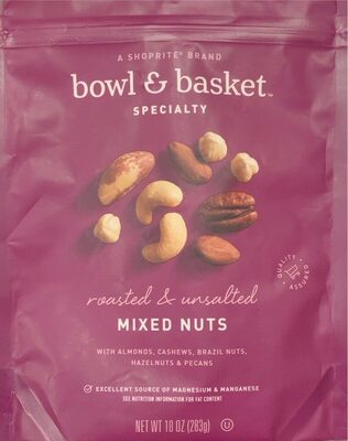 Specialty, Roasted & Unsalted Mixed Nuts, Roasted & Unsalted