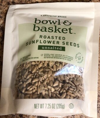 Unsalted Roasted Sunflower Seeds, Unsalted Roasted