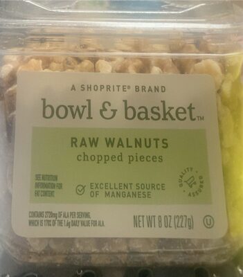 Raw Walnuts Chopped Pieces
