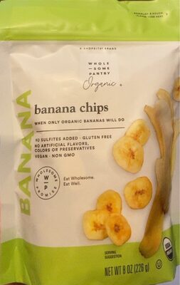 Organic, Banana Chips, Banana