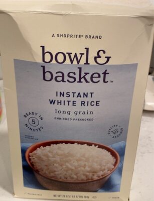 White Enriched Precooked Long Grain Instant Rice, White