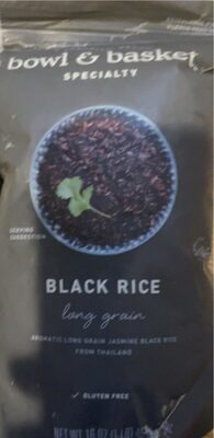 Black Long Grain Rice, Black
