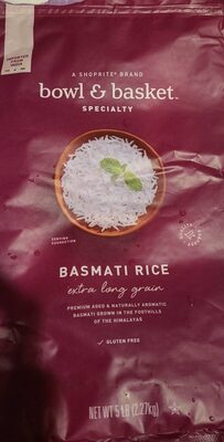 Specialty, Basmati Extra Long Grain Rice, Basmati
