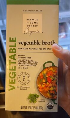 Organic, Vegetable Broth, Vegetable