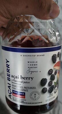 Organic, Acai Berry Flavored Juice Beverage, Acai Berry