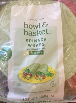 Spinach Favored Wraps, Spinach