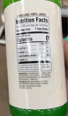 Lemon Juice, Lemon