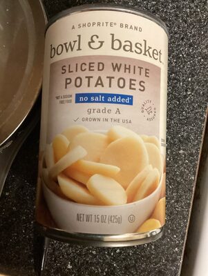 White Sliced Potatoes, White