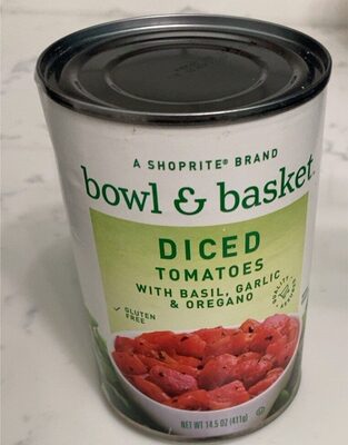 Diced Tomatoes With Basil, Garlic & Oregano, Basil, Garlic & Oregano