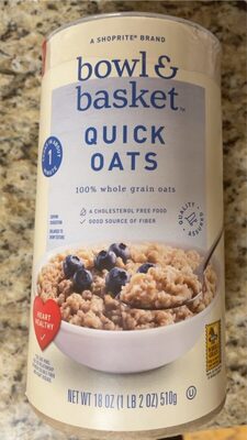 100% Whole Grain Quick Oats, 100% Whole Grain